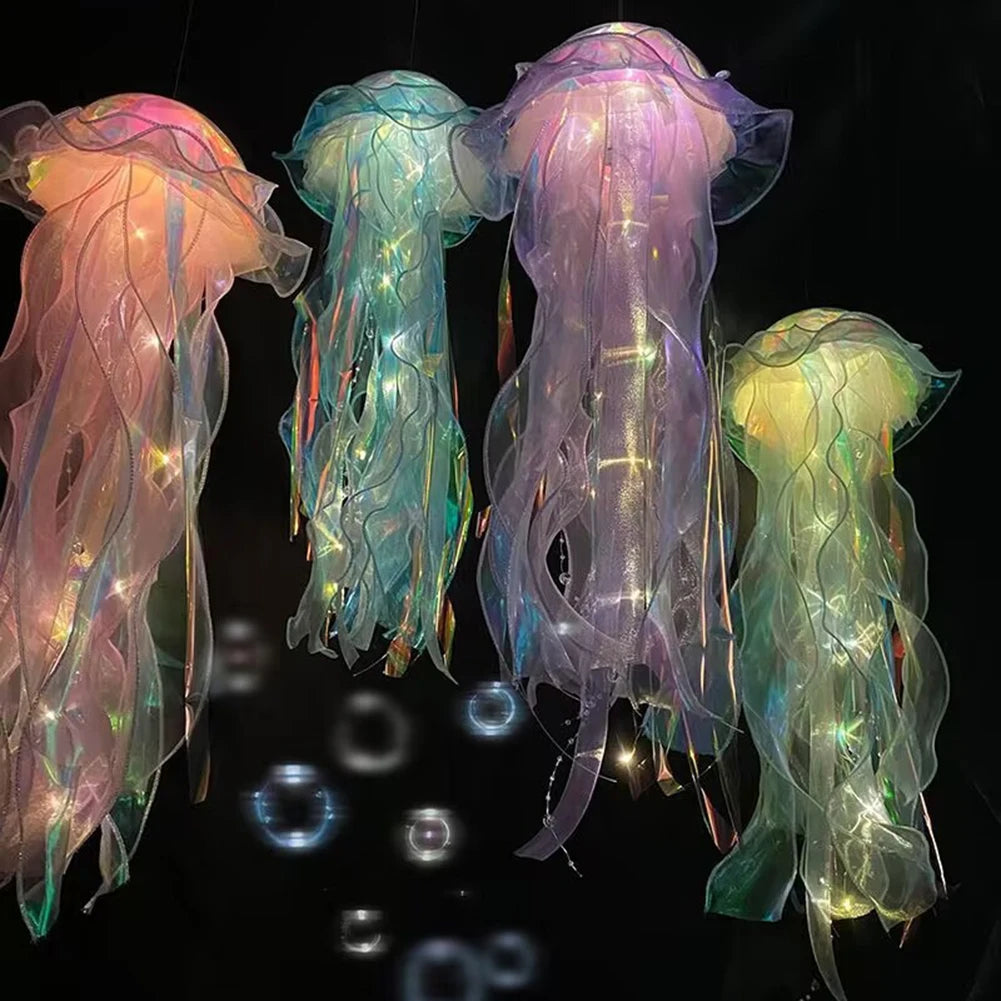 5PCS Jellyfish Bedroom Night Light, Lamp,  Hanging Atmosphere Decoration, Lamp