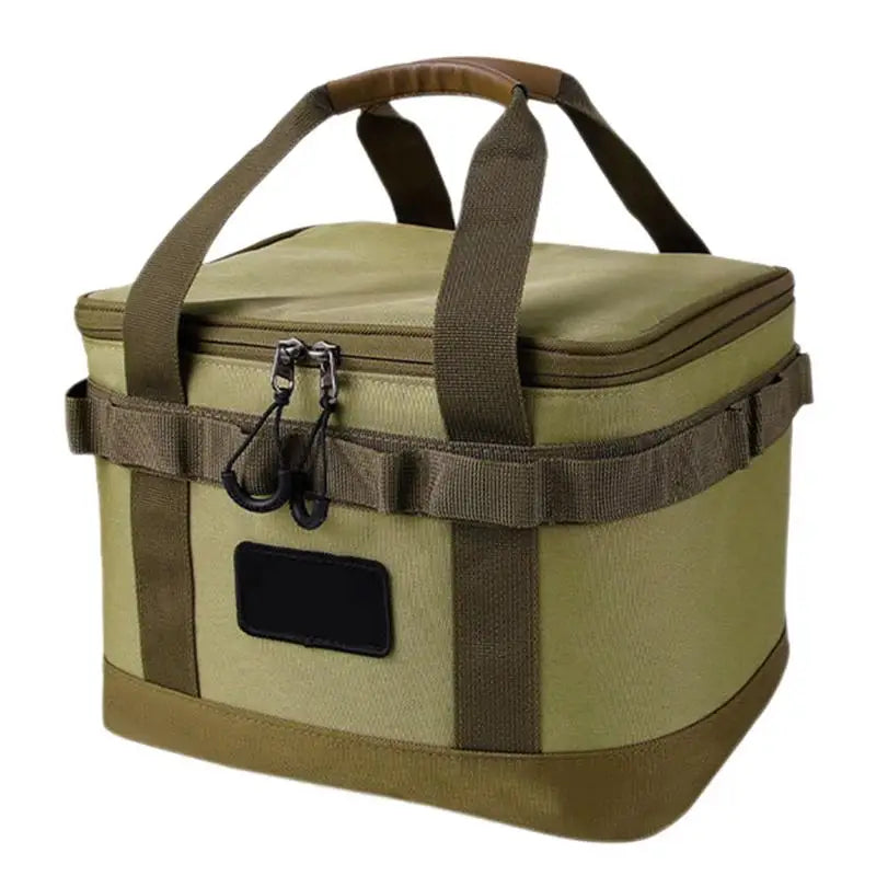 10L Outdoor Camping Gas Tank Storage Bag Large Capacity Ground Nail Tool Bag Gas Canister Picnic Cookware Utensils Bag Handbag