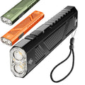 2000 Lumens Slim EDC Flashlight, USB-C Rechargeable Tactical Pocket Flashlight, Dual Button Control, 4 Light Modes Handheld Portable Flashlight with Pocket Clip & Lanyard for Camping, Emergency & Daily Carry