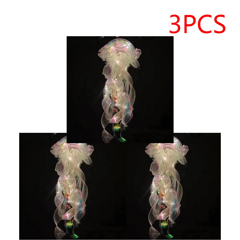 5PCS Jellyfish Bedroom Night Light, Lamp,  Hanging Atmosphere Decoration, Lamp