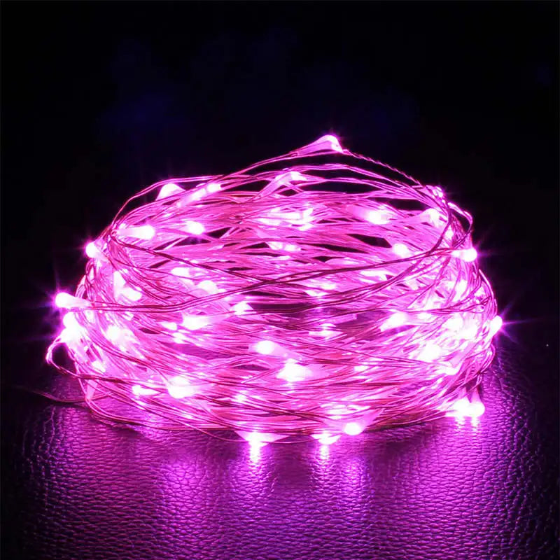 1Pack String, Led Copper Wire String, Light 1/2/3/5/10M, Battery Powered,