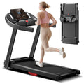 ROBORE P9 Treadmill with Handle, 2.5HP Brushless Motor, 1-12 km/h Speed, 120kg Max Load, 102×38cm Running Belt, LED Display, Heart Rate Monitor, Shock Absorbing Belt, Foldable Compact Home
