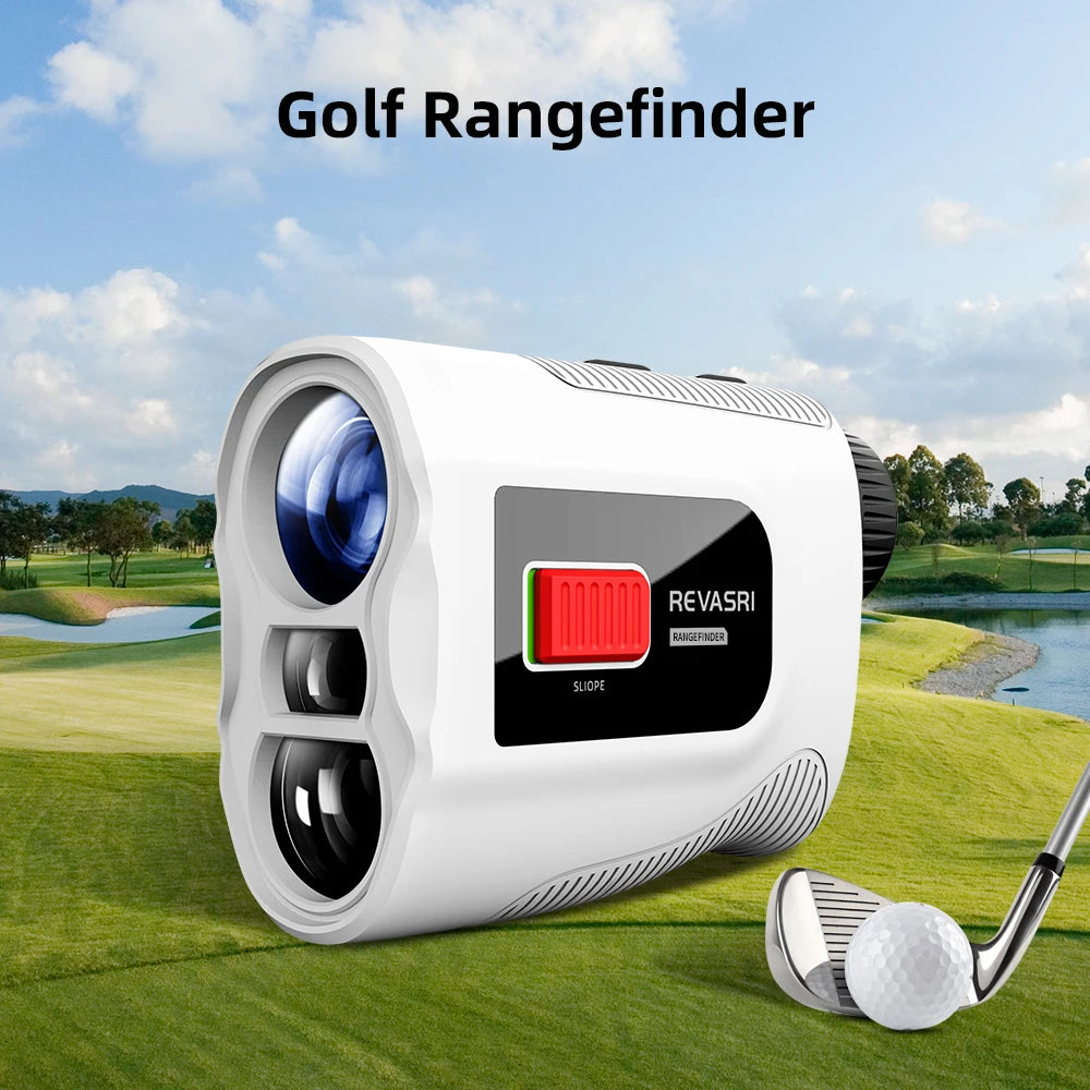 Golf Rangefinder 1000 Yards with Slope Flag Lock Vibration, Type-C Rechargeable, 6X Rangefinder For Golf Tournament