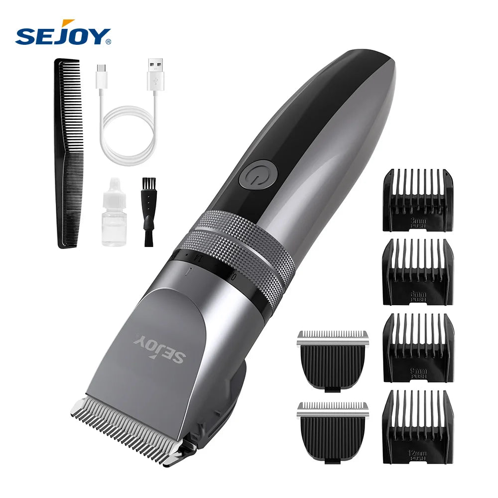 Electric Hair Clippers, Men Professional kit, USB Rechargeable Men's Barber Hair and Beard Trimmer For Men Kids