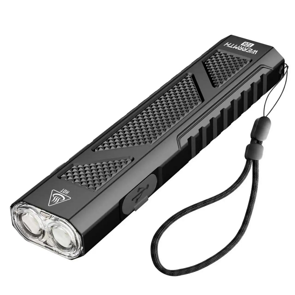 2000 Lumens Slim EDC Flashlight, USB-C Rechargeable Tactical Pocket Flashlight, Dual Button Control, 4 Light Modes Handheld Portable Flashlight with Pocket Clip & Lanyard for Camping, Emergency & Daily Carry