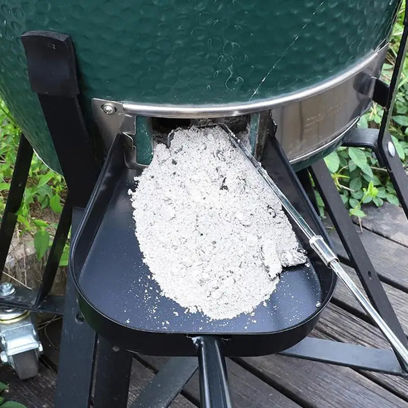 46cm Stainless Steel Charcoal Ash Rake Extendable BBQ Ash Tool Stainless Steel Grill Hoe Tool Stove Cleaning Tool Accessories