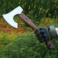 Hand Forged Viking Tomahawk Axe High Manganese Steel Camping Tree Cutting Tool Durable Outdoor