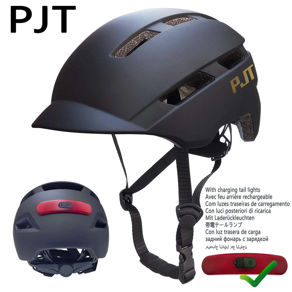 New Cycling Helmet, In-Mold Mountain Road USB Rechargeable Tail light Bicycle Bike Helmet,  Cycling Helmet