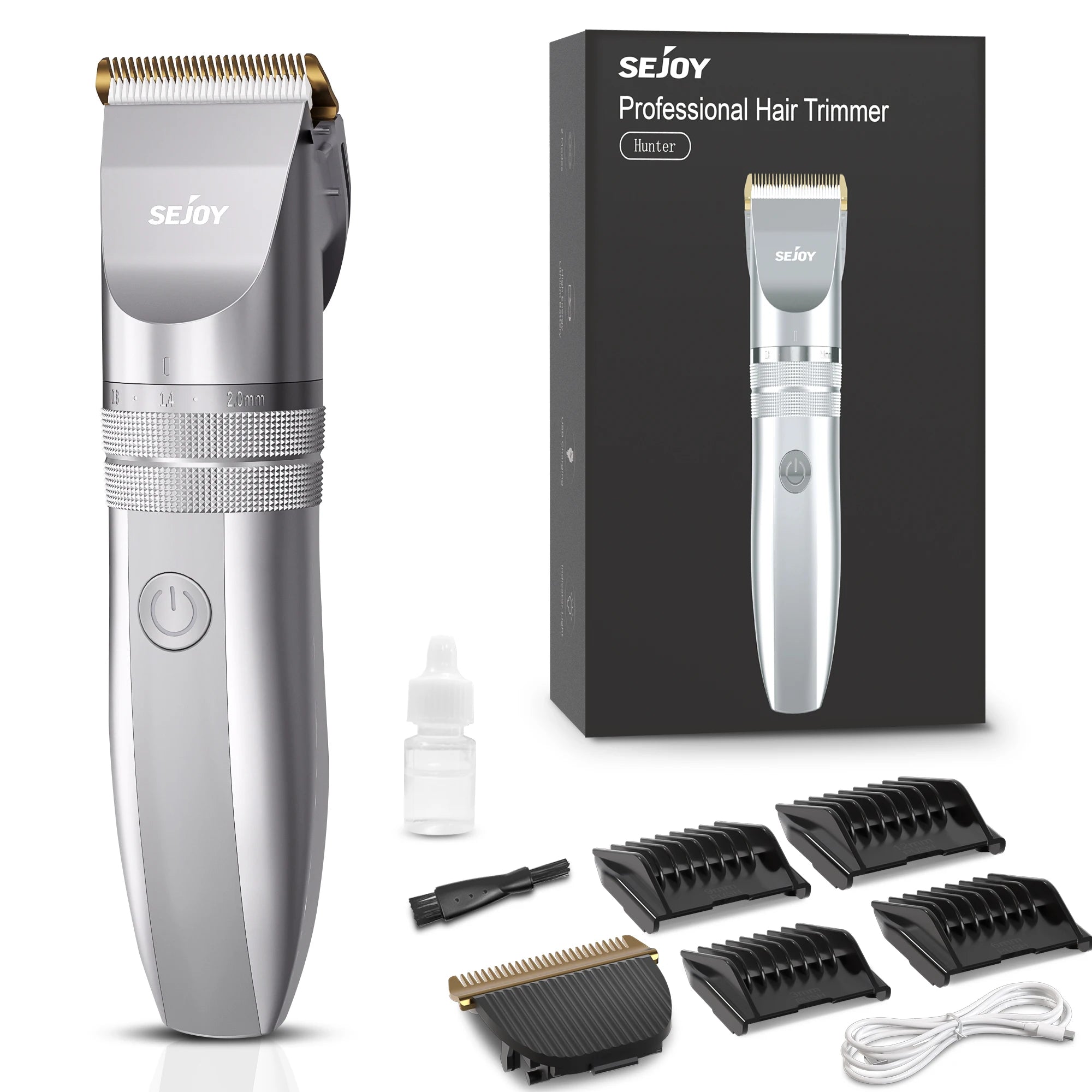 Professional Hair Clippers for Men Hair Trimmer Kit Cordless Barber Machines Electric Men's Shaver, Gift