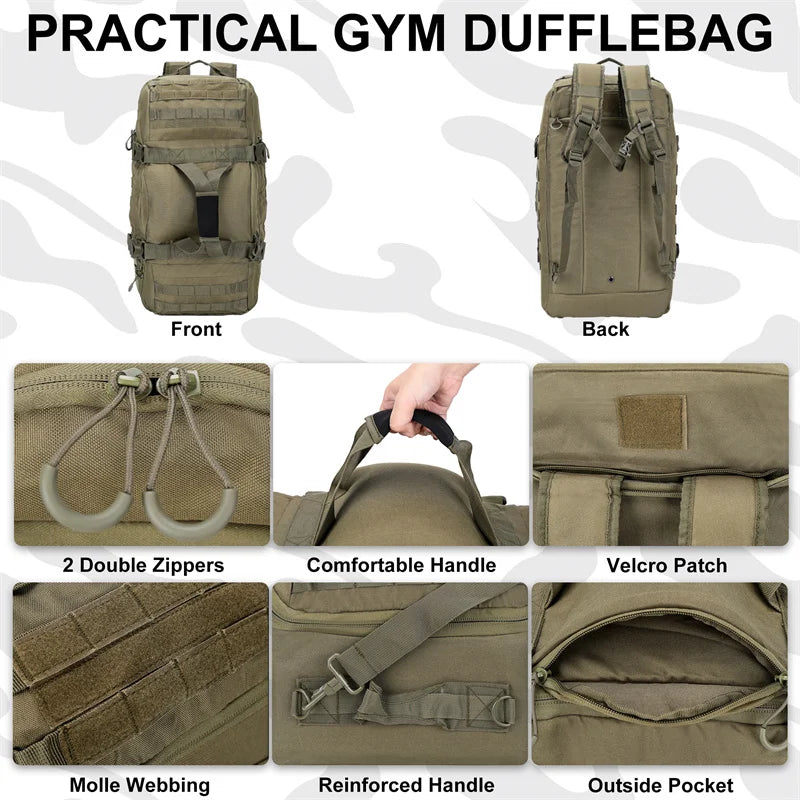 30L 45L 80L Outdoor Mountaineering Bag, Tactical Backpack, Large Duffel Bag , Hiking Camping Travel Bags