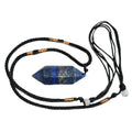 Natural Lapis Lazuli Pendant Blue Stone Pendant Necklace Hexagonal Healing Chakra Crystal Stone Jewelry Spiritual Necklaces