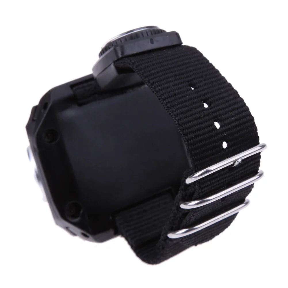 LED Tactical Display Rechargeable Wrist Watch Flashlight Torch