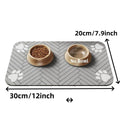 Pet Feeding Mat-Absorbent Pet Placemat Rubber Backing Quick Dry Water Mat for Dog Cat for Food and Water Bowl with Waterproof