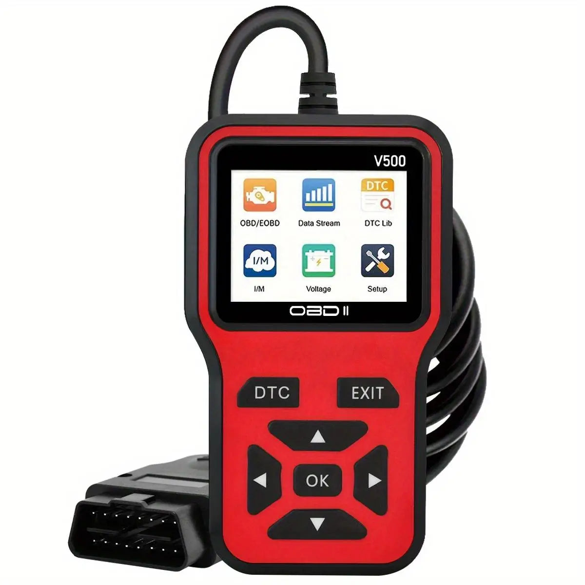 Car Scanner, Diagnostic Tool, Code Reader, Car Voltage Tester, Engine Fault Code Scanner,