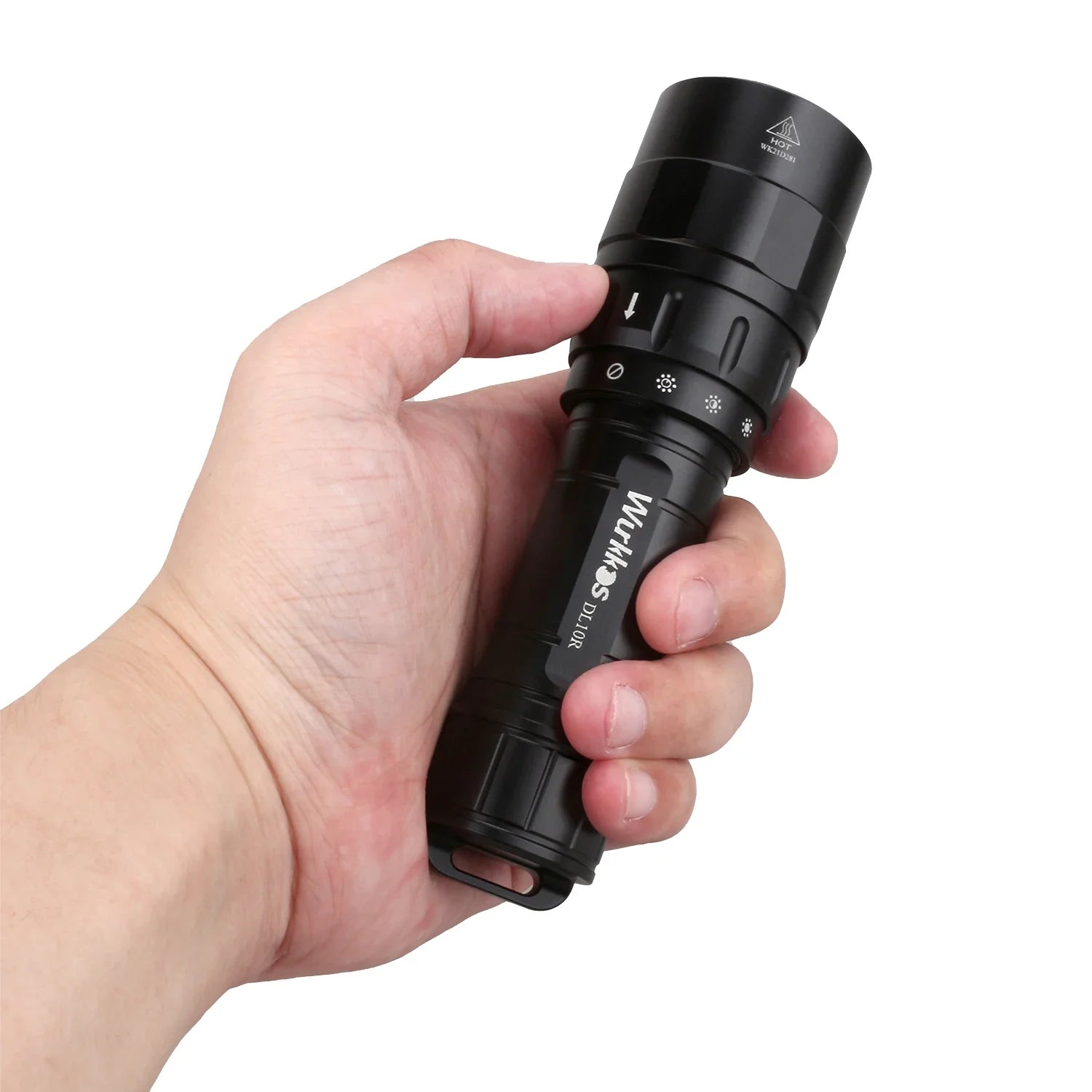 DL10R Scuba Diving Torch XHP70.2 LED Flashlights 4500lm 21700 USB-C Rechargeable Rotary Switch Magnetic Control