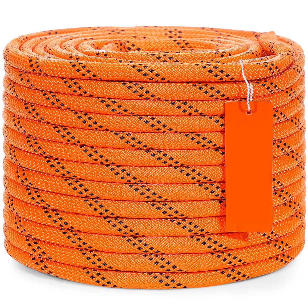 120 ft Dual-Weave Polyester Cord 3/8 1/2in 48-Strand Multi-Use Rope for Arborist Activities Outdoor Adventures Versatile