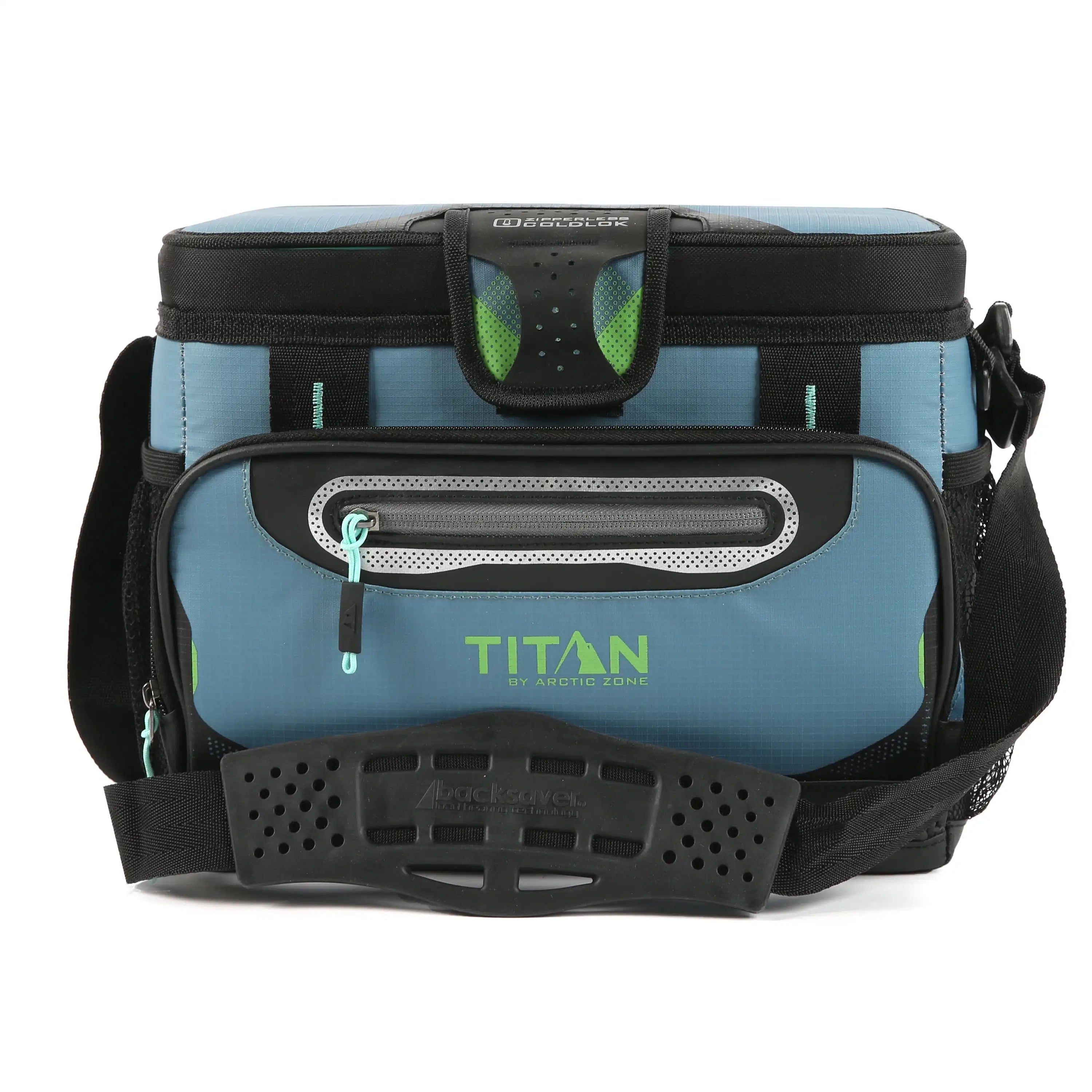 12 Can 8 QT Capacity Zipperless Soft Cooler, Ocean Blue