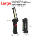 Portable High Power LED Flashlight USB Rechargeable Camping Lamp Car Repairing Work Light Hanging Hook Magnet 5 Modes