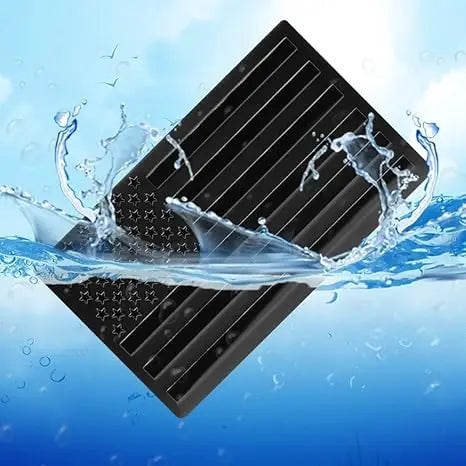 2 Pcs Embossed 3D Metal All Black American Flag Emblem Decal Stickers (1 Pair), Matte Black 5" x 3" Patriotic USA US Flag Car Decals Bumper Stickers for Truck, Window, Motorcycle, Support US Military