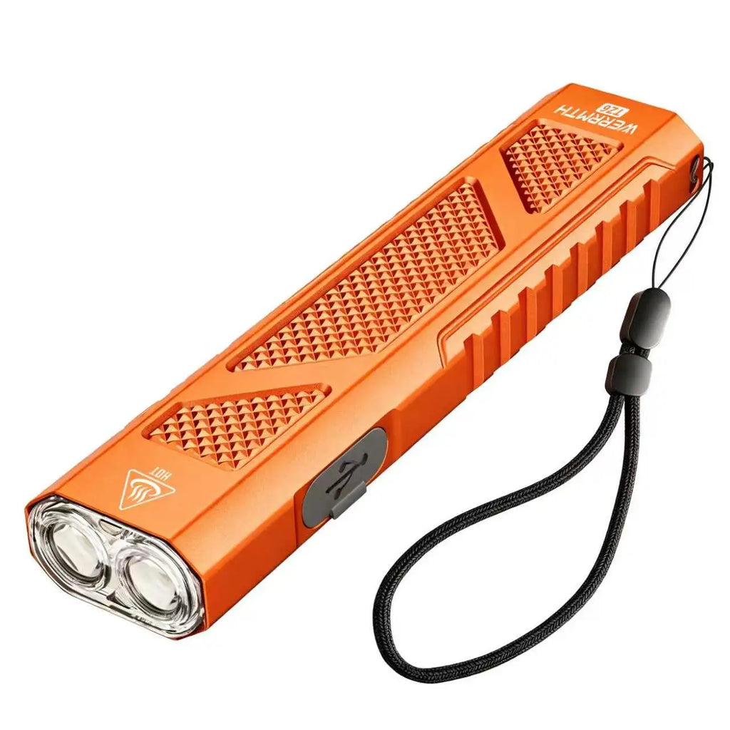 2000 Lumens Slim EDC Flashlight, USB-C Rechargeable Tactical Pocket Flashlight, Dual Button Control, 4 Light Modes Handheld Portable Flashlight with Pocket Clip & Lanyard for Camping, Emergency & Daily Carry