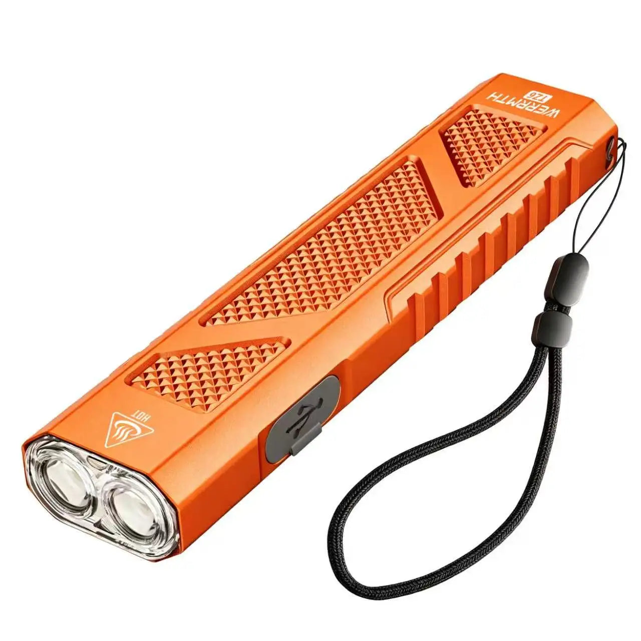 2000 Lumens Slim EDC Flashlight, USB-C Rechargeable Tactical Pocket Flashlight, Dual Button Control, 4 Light Modes Handheld Portable Flashlight with Pocket Clip & Lanyard for Camping, Emergency & Daily Carry