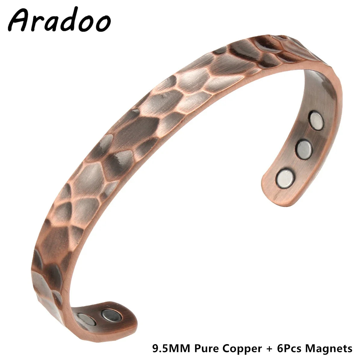 Pure Copper Bracelets for Women, 3500 Gauss Magnetic Therapy,