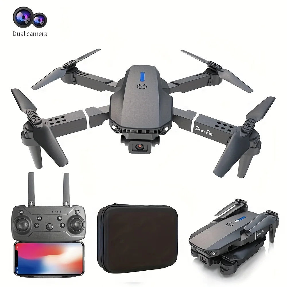 NEW Drone 4K Professinal With  Wide Angle Dual HD Camera,Foldable RC Helicopter WIFI FPV Height Hold Gifts Toys