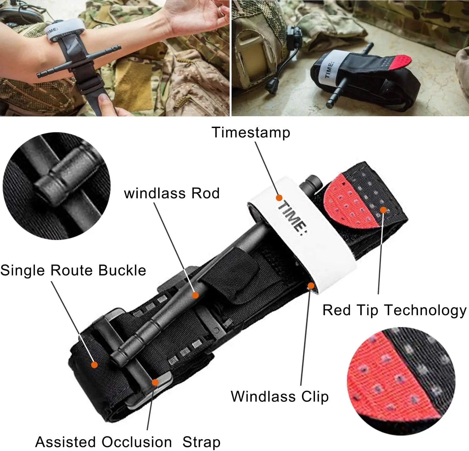 50pcs Trauma Survival First Aid Kit, Camping Gear Supplies Emergency Survival Kit, Hiking Kit