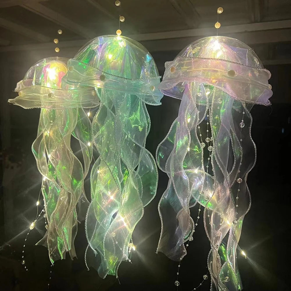 5PCS Jellyfish Bedroom Night Light, Lamp,  Hanging Atmosphere Decoration, Lamp