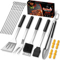 BBQ Accessories, Grill Tools, Stainless Steel Barbecue Grill Accessories, Professional Barbecue Utensils, Camping/Backyard Grilling Gifts for Men/Women