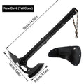 15 Inch Outdoor Tactical Axe Camping Axe with Sheath Multifunctional Tail Cone Pointed Tomahawk, Camping Survival Mountain Axe