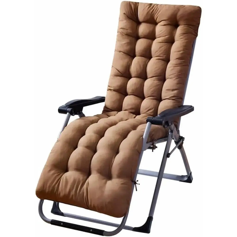 Patio Chaise Lounger Cushion， Rocking Chair Soa Cushion with 6 Ties， Thick Padded Swing Bench Cushion， Zero Gravity Chair Cushio