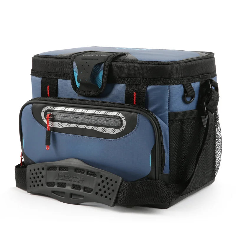 12 Can 8 QT Capacity Zipperless Soft Cooler, Ocean Blue