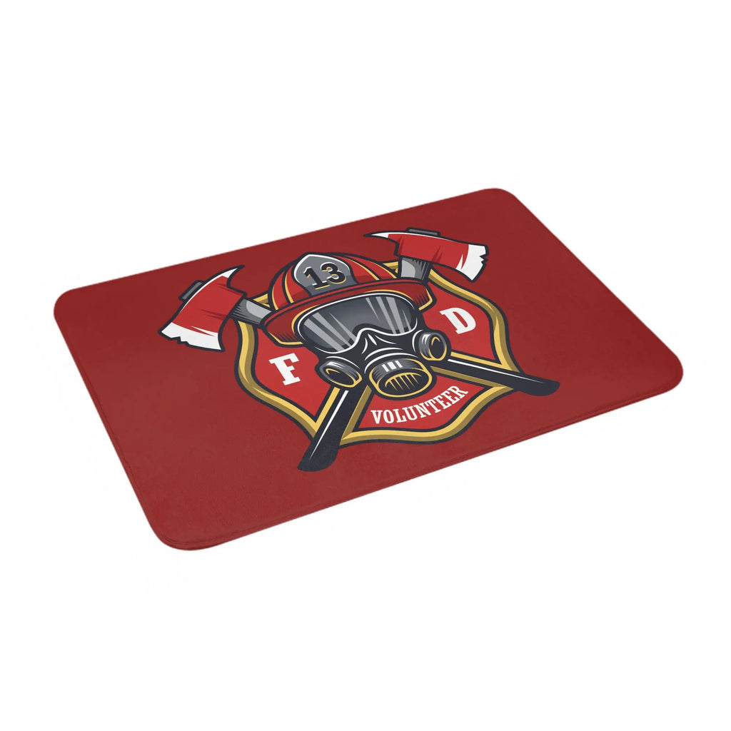 Firefighter Front Door Mat, Anti-Slip, Waterproof, Fire Rescue Doormat, Living Room, Entrance Rug
