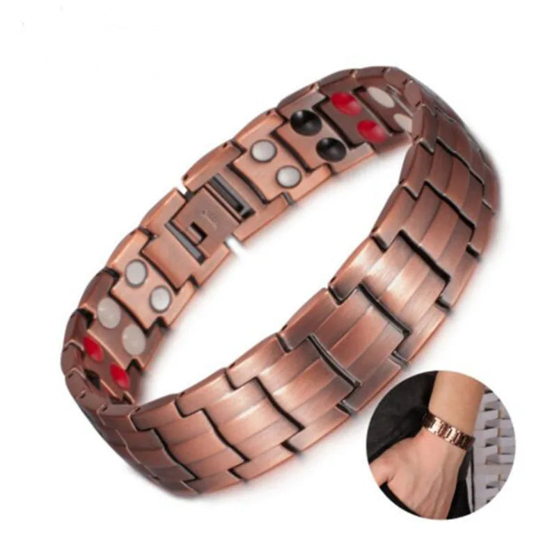 Healing Healthy Copper Magnetic Bracelet for Men and Women, Arthritis Pain Relief, Bio-Energy Blood Pressure Bracelet