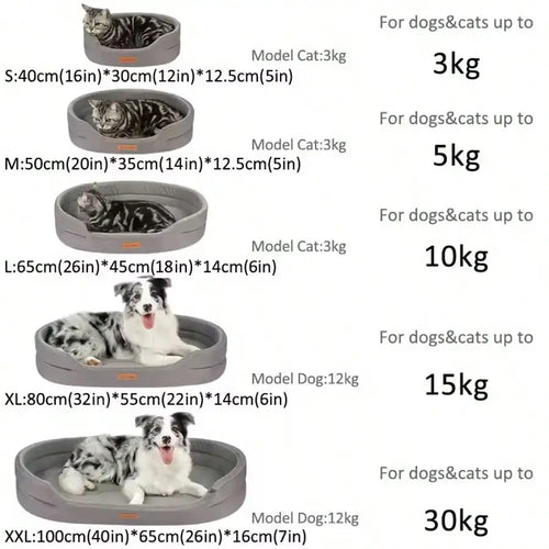1pc Removable & Washable Pet Bed, Suitable For All Seasons, Semi-Enclosed Design For Small Dogs & Cats, Autumn/Winter