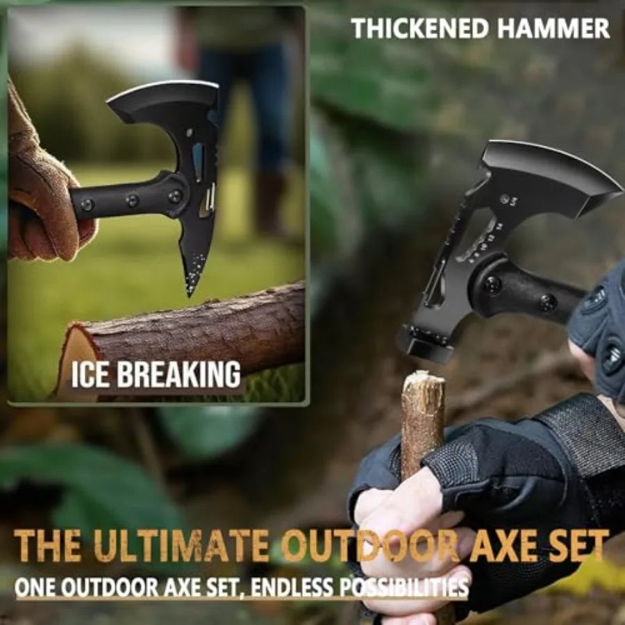 Camping Axes, Wood Separator, Multipurpose Tomahawk Tactical Hatchet with Sheath - Survival Hiking Camping, Carbon Steel Blade,