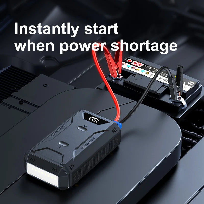 Car Battery Jump Starter Digital Display Portable Car Battery Booster Charger 26800mAh Power Bank Emergency