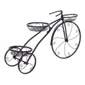 3 Tier Bicycle-Shaped Metal Plant Stand Flower Pot Holder for Home Garden Patio Organizer Rack