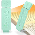 12 LED Rechargeable Book Light, 5 Colors & 5 Brightness, 100Hrs Runtime, Eye-Caring Clip-on Reading Light for Books in Bed