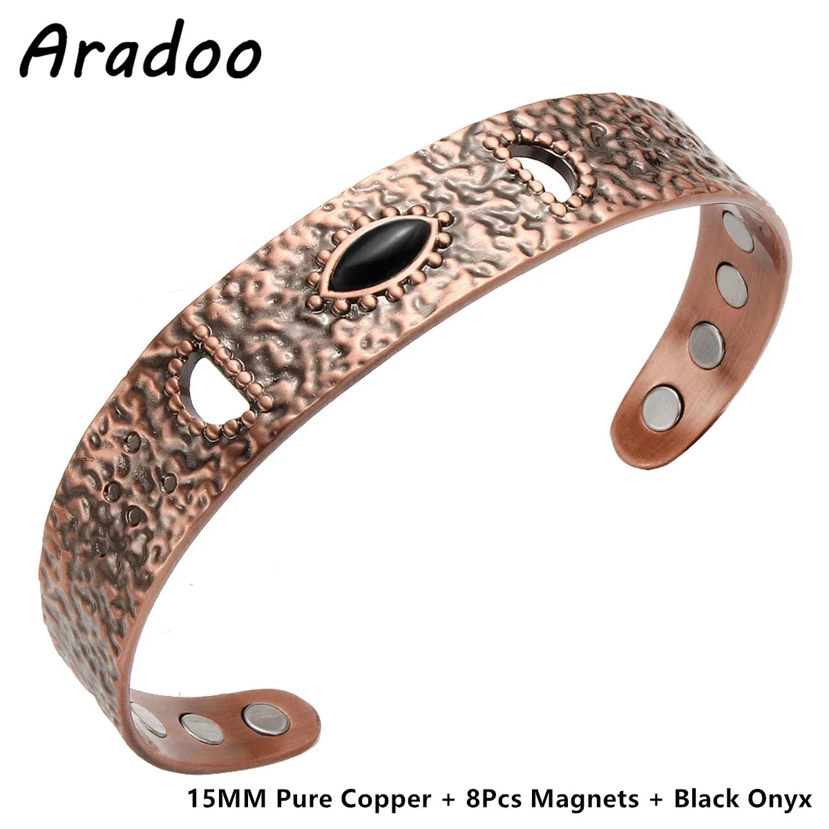 Pure Copper Bracelets for Women, 3500 Gauss Magnetic Therapy,