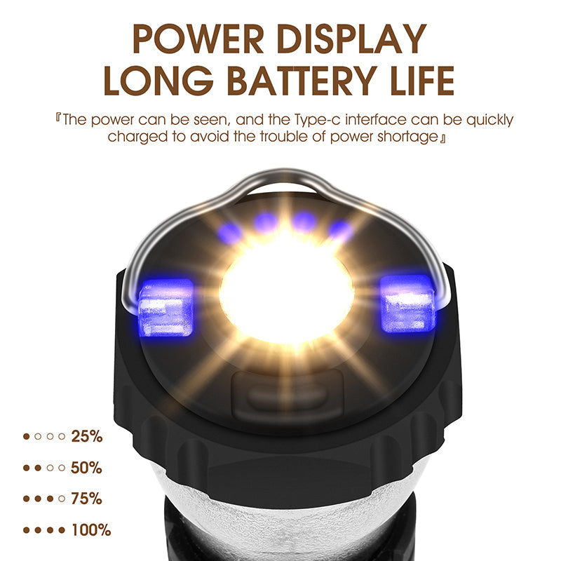 Outdoor Lighthouse Camping Light, Camping Tent Light, Portable Magnetic Suction Emergency Flashlight