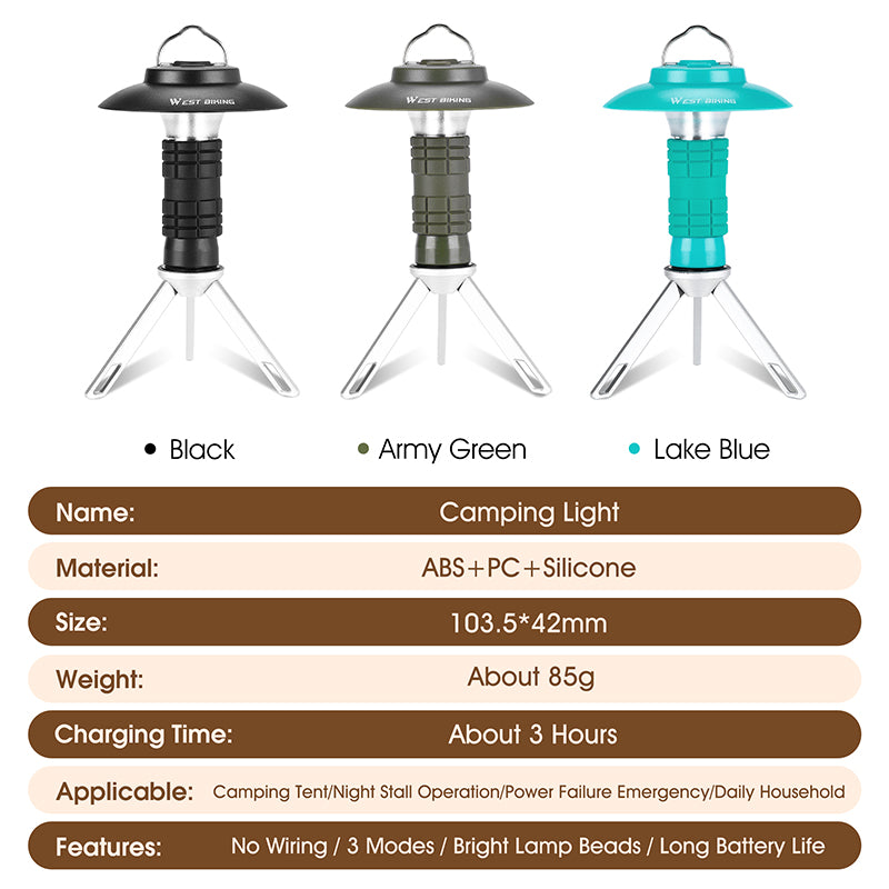 Outdoor Lighthouse Camping Light, Camping Tent Light, Portable Magnetic Suction Emergency Flashlight